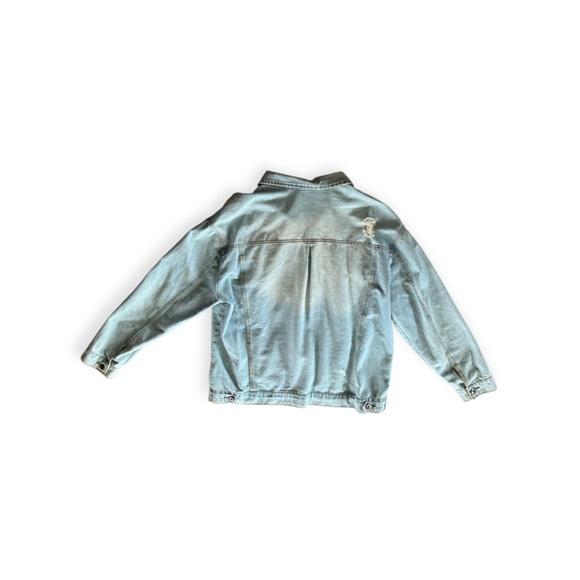 Highway Jeans Denim jacket XL button front distress style - Picture 5 of 11